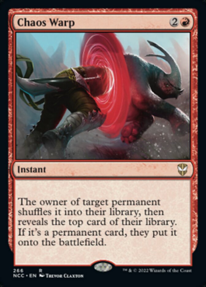 Chaos Warp [Streets of New Capenna Commander] Magic: The Gathering