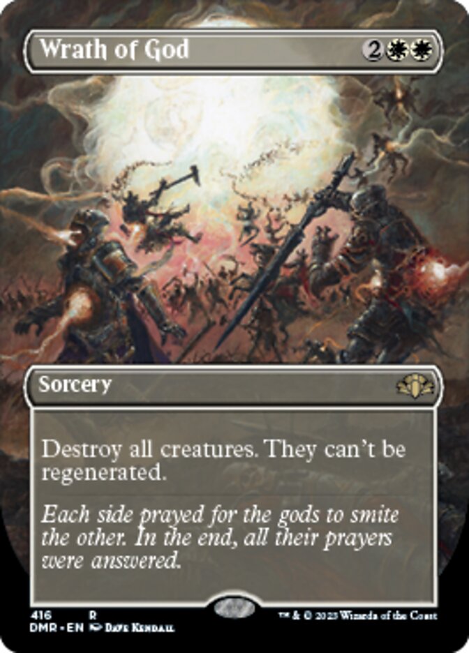 Wrath of God (Borderless Alternate Art) [Dominaria Remastered] Magic: The Gathering
