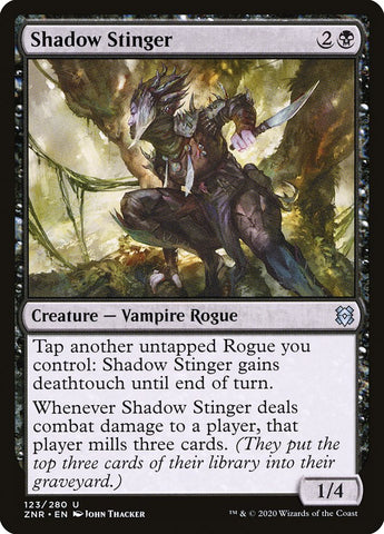 Shadow Stinger [Zendikar Rising] Magic: The Gathering