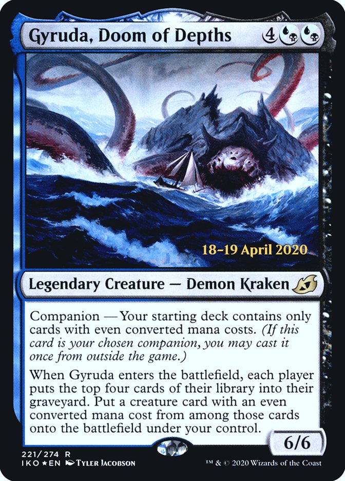 Gyruda, Doom of Depths [Ikoria: Lair of Behemoths Prerelease Promos] Magic: The Gathering
