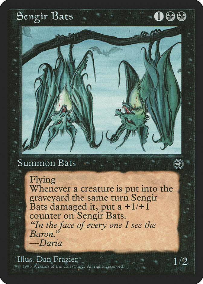 Sengir Bats (Daria Flavor Text) [Homelands] Magic: The Gathering