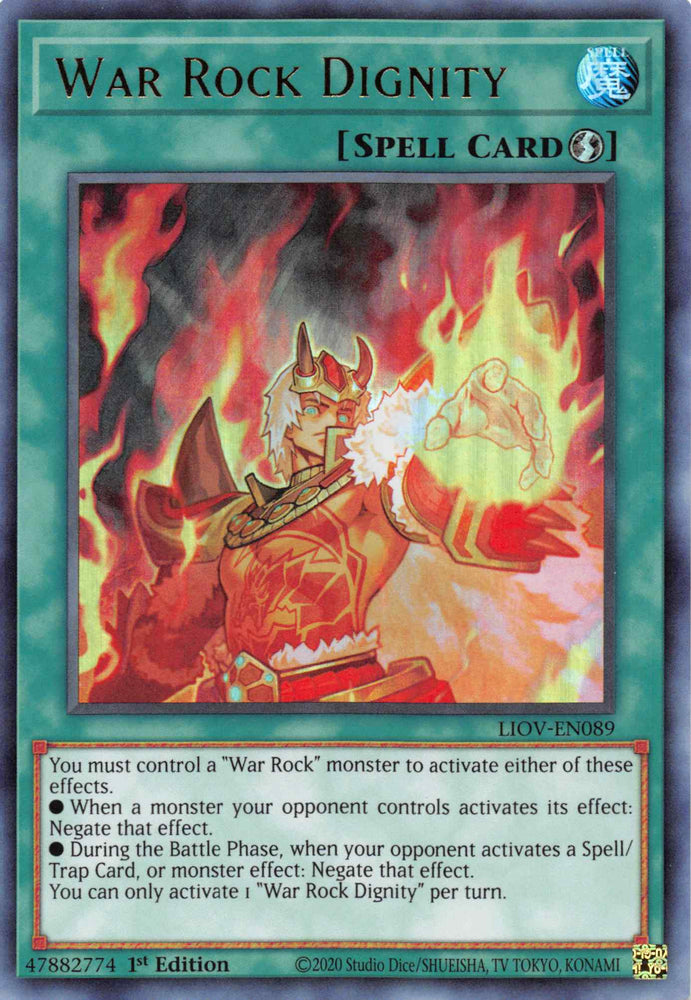 War Rock Dignity [LIOV-EN089] Ultra Rare Yu-Gi-Oh!