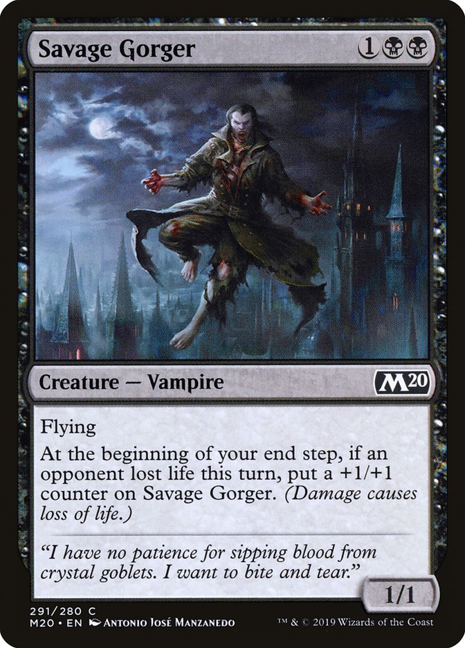 Savage Gorger [Core Set 2020] Magic: The Gathering