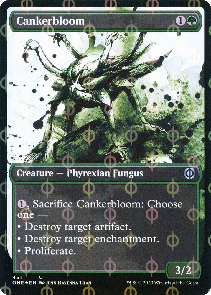 Cankerbloom (Showcase Ichor Step-and-Compleat Foil) [Phyrexia: All Will Be One] Magic: The Gathering