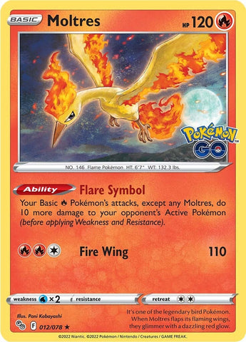 Moltres (012/078) [Pokémon GO] Pokémon