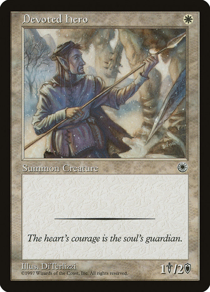 Devoted Hero [Portal] Magic: The Gathering