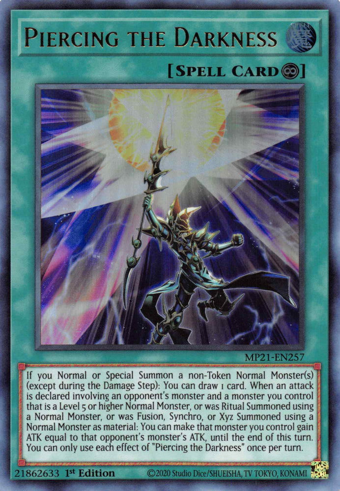 Piercing the Darkness [MP21-EN257] Ultra Rare Yu-Gi-Oh!