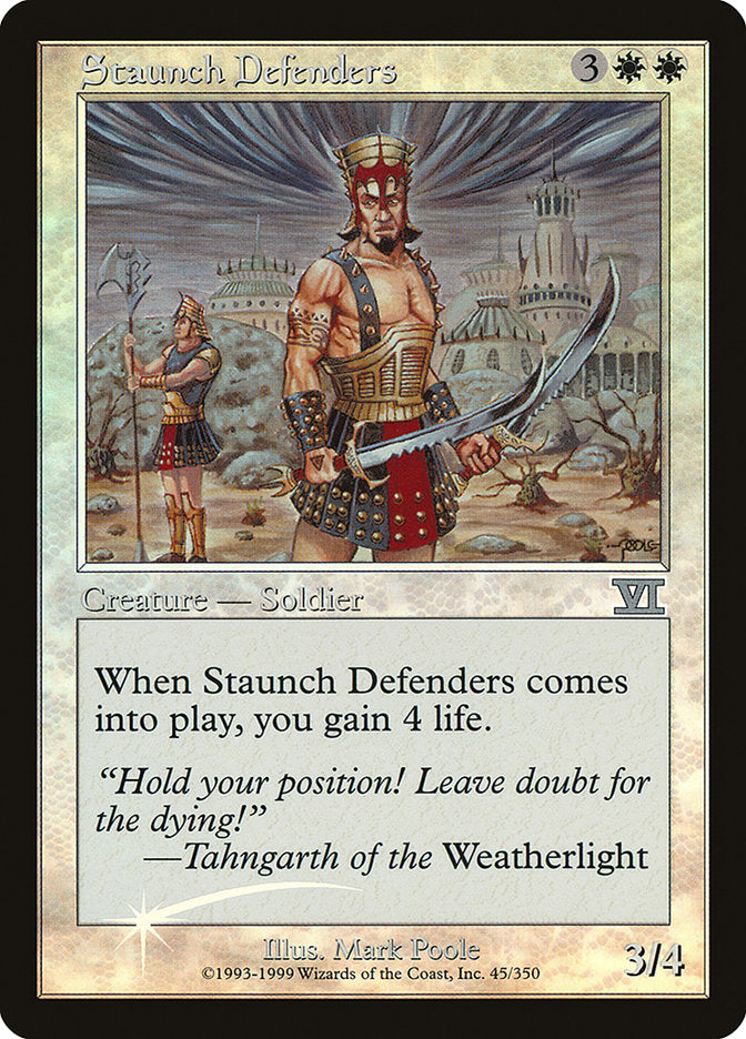 Staunch Defenders [Friday Night Magic 2000] Magic: The Gathering