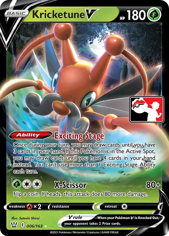 Kricketune V (006/163) [Prize Pack Series One] Pokémon