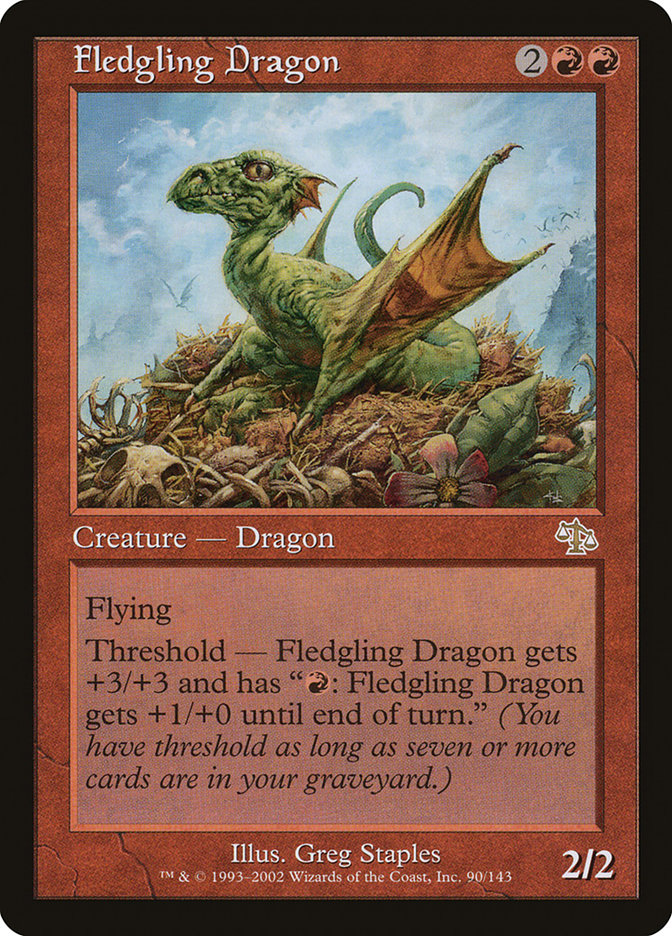 Fledgling Dragon [Judgment] Magic: The Gathering