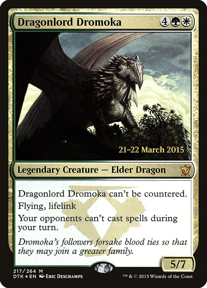 Dragonlord Dromoka [Dragons of Tarkir Prerelease Promos] Magic: The Gathering