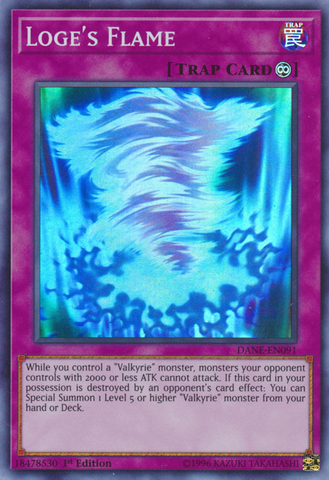 Loge's Flame [DANE-EN091] Super Rare Yu-Gi-Oh!