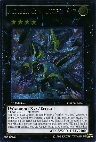 Number C39: Utopia Ray [ORCS-EN040] Ultimate Rare Yu-Gi-Oh!