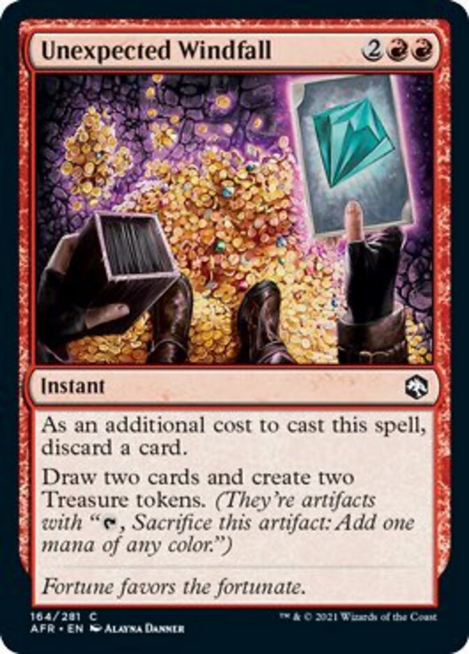 Unexpected Windfall [Dungeons & Dragons: Adventures in the Forgotten Realms] Magic: The Gathering