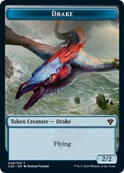 Drake // Insect (018) Double-Sided Token [Commander 2020 Tokens] Magic: The Gathering