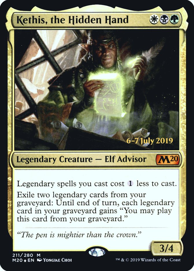 Kethis, the Hidden Hand [Core Set 2020 Prerelease Promos] Magic: The Gathering