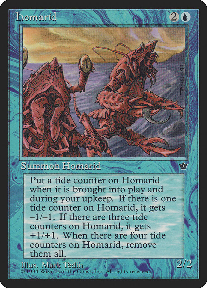 Homarid (Mark Tedin) [Fallen Empires] Magic: The Gathering