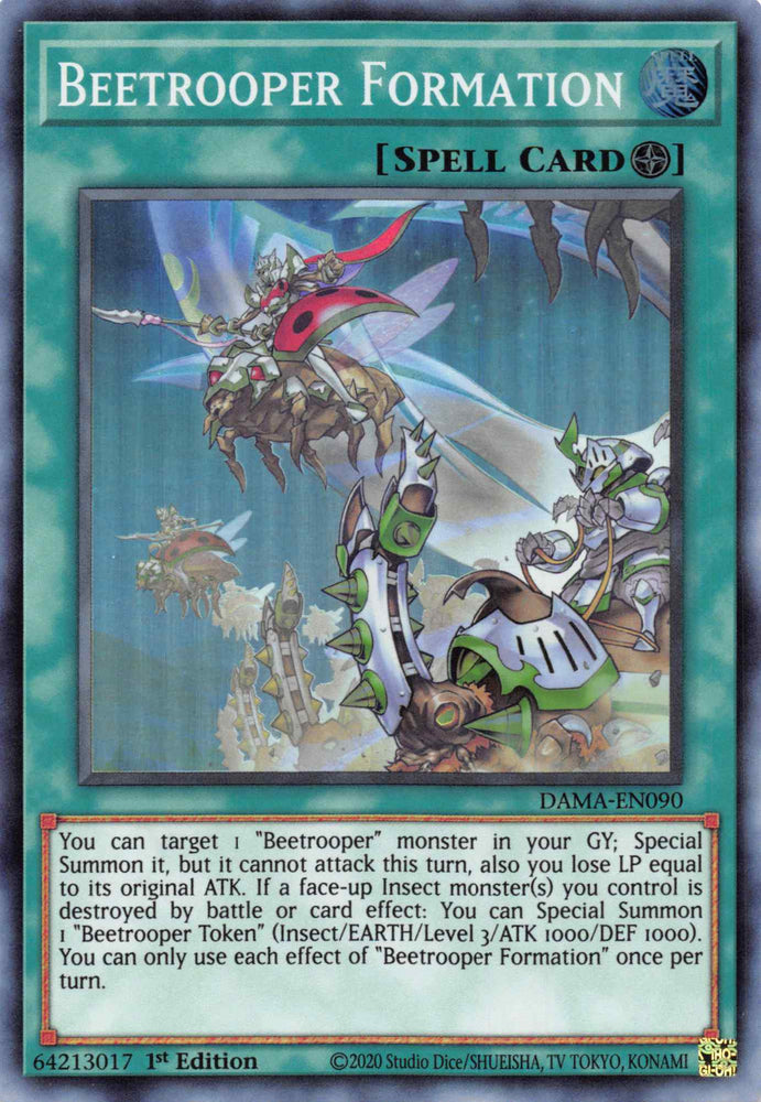 Beetrooper Formation [DAMA-EN090] Super Rare Yu-Gi-Oh!