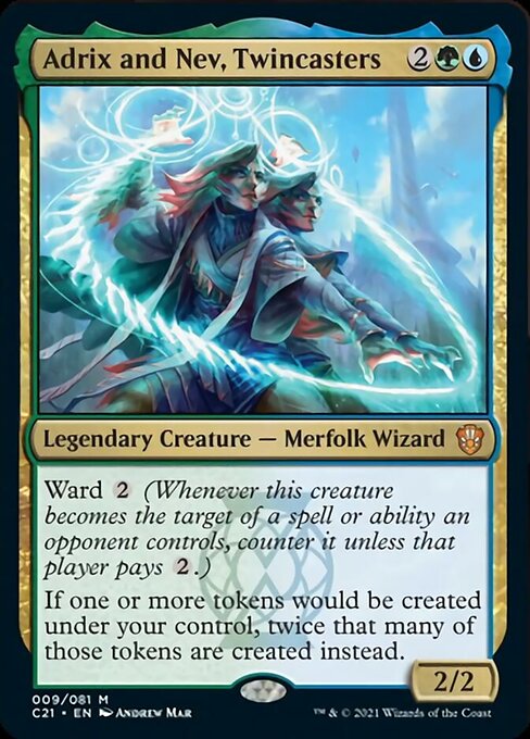 Adrix and Nev, Twincasters [Commander 2021] Magic: The Gathering
