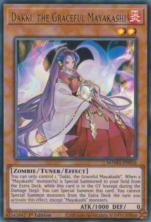 Dakki, the Graceful Mayakashi [MAMA-EN016] Ultra Rare Yu-Gi-Oh!