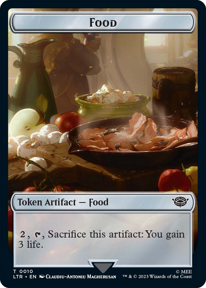 Food (10) // Human Soldier (01) Double-Sided Token [The Lord of the Rings: Tales of Middle-Earth Tokens] Magic: The Gathering