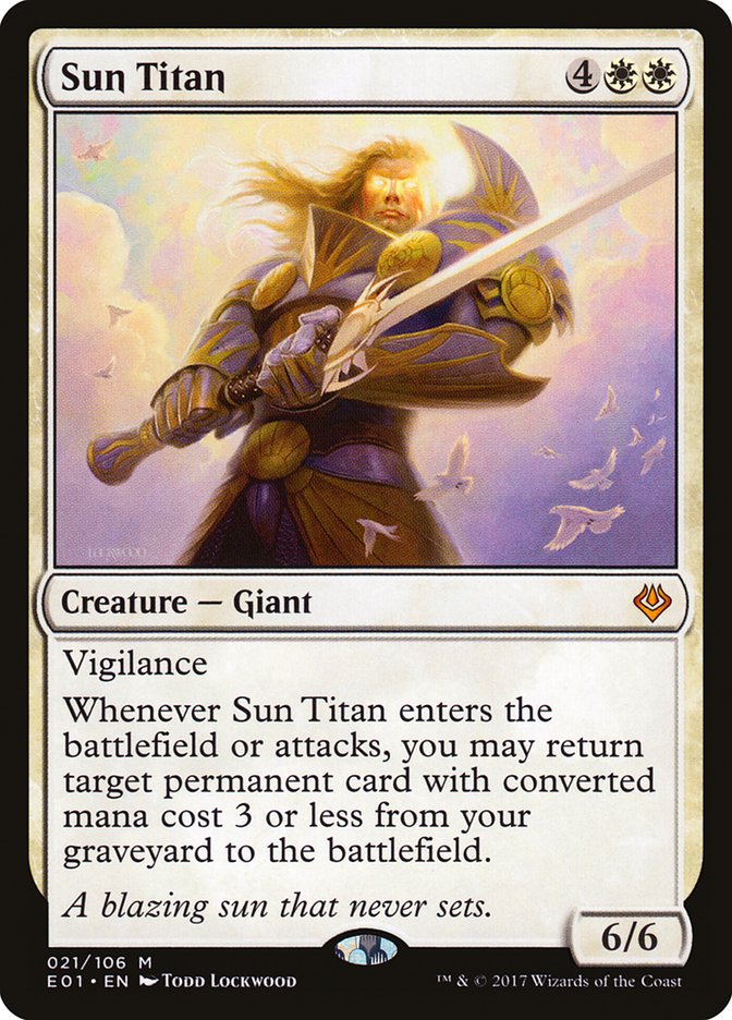 Sun Titan [Archenemy: Nicol Bolas] Magic: The Gathering