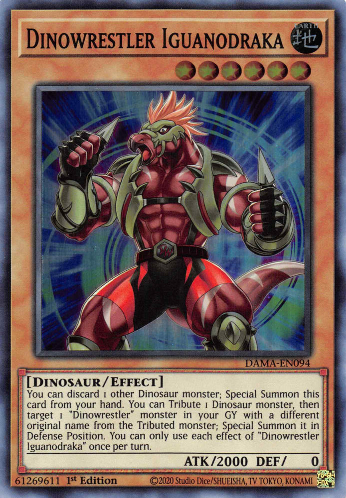Dinowrestler Iguanodraka [DAMA-EN094] Super Rare Yu-Gi-Oh!