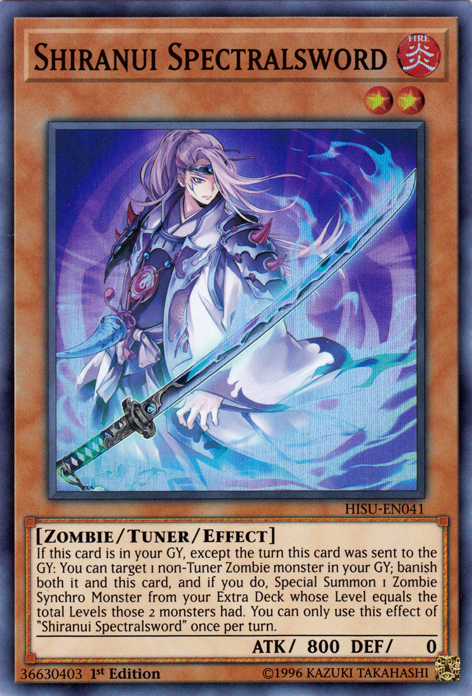 Shiranui Spectralsword [HISU-EN041] Super Rare Yu-Gi-Oh!