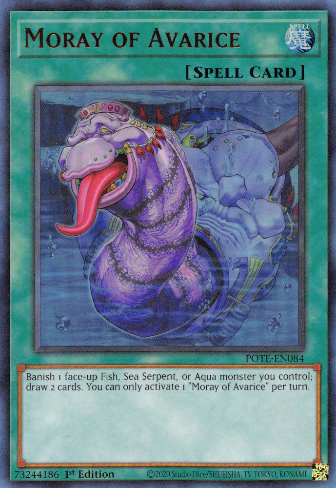 Moray of Avarice [POTE-EN084] Ultra Rare Yu-Gi-Oh!