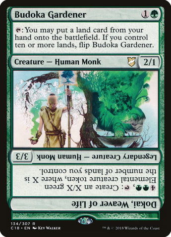 Budoka Gardener // Dokai, Weaver of Life [Commander 2018] Magic: The Gathering