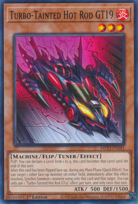 Turbo-Tainted Hot Rod GT19 [MP23-EN181] Common Yu-Gi-Oh!
