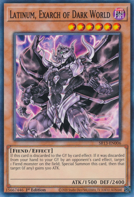 Latinum, Exarch of Dark World [SR13-EN006] Common Yu-Gi-Oh!