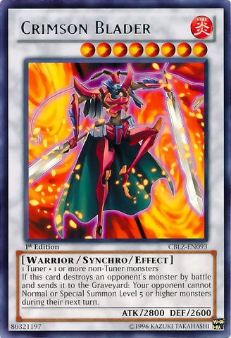 Crimson Blader [CBLZ-EN093] Rare Yu-Gi-Oh!