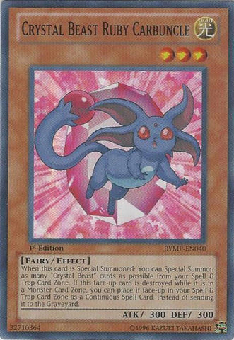 Crystal Beast Ruby Carbuncle [RYMP-EN040] Super Rare Yu-Gi-Oh!