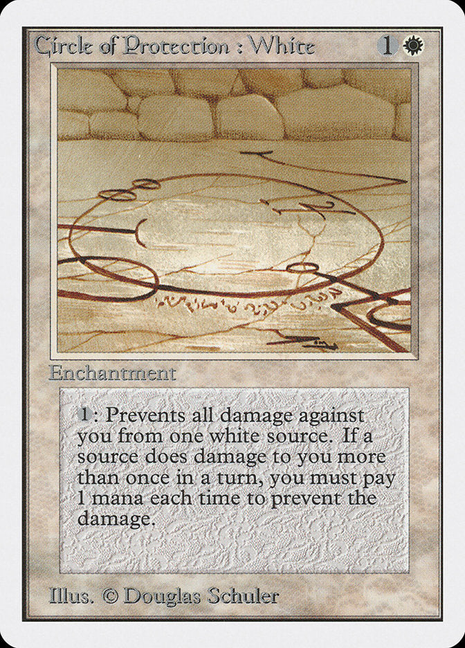 Circle of Protection: White [Unlimited Edition] Magic: The Gathering