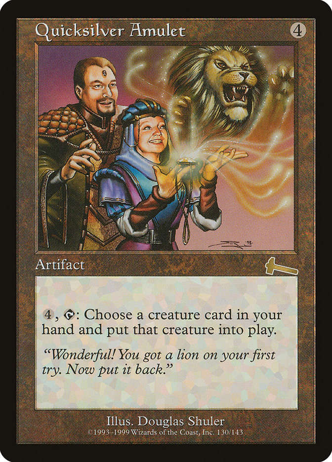 Quicksilver Amulet [Urza's Legacy] Magic: The Gathering