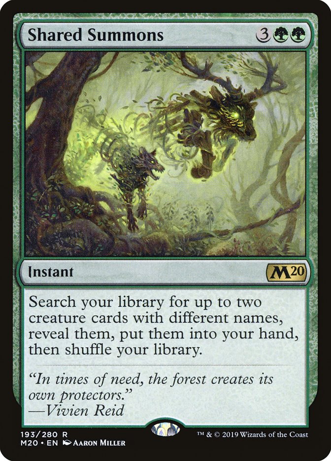 Shared Summons [Core Set 2020] Magic: The Gathering