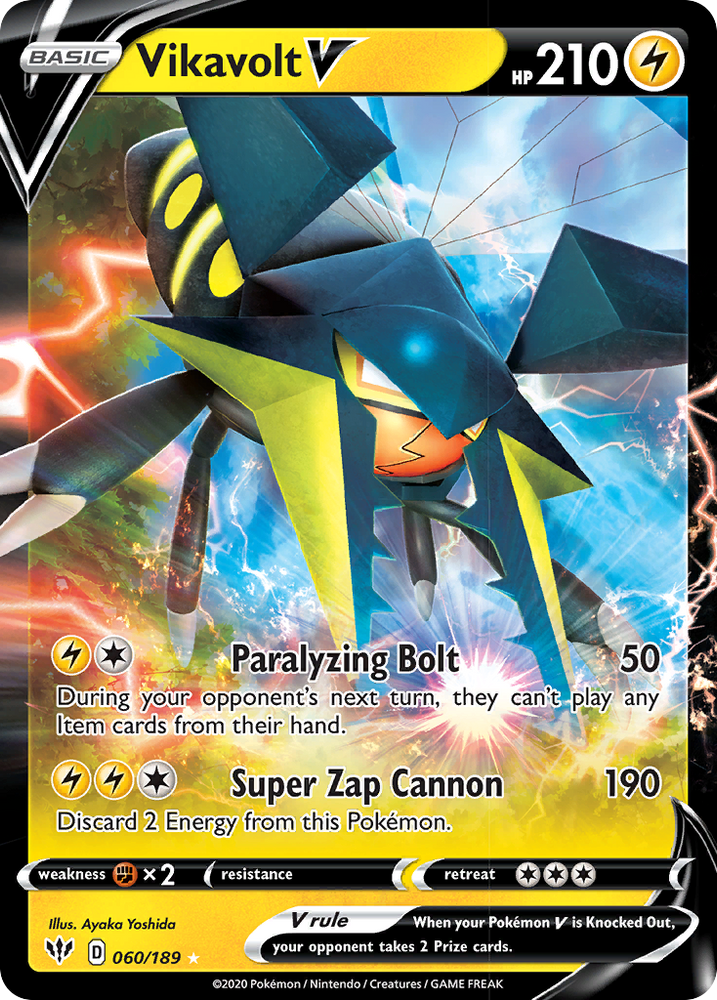 Vikavolt V (060/189) [Sword & Shield: Darkness Ablaze] Pokémon