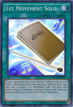 1st Movement Solo [NECH-EN059] Super Rare Yu-Gi-Oh!