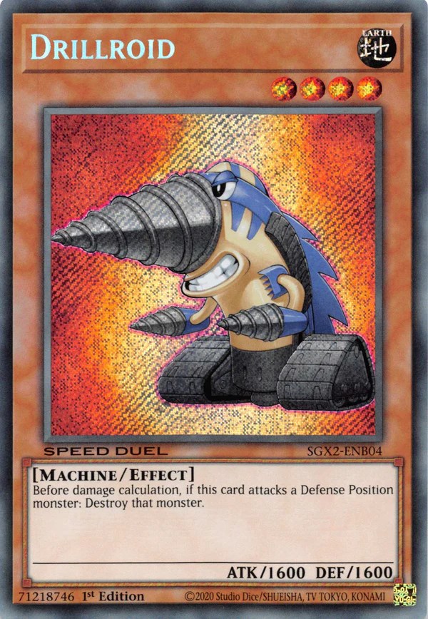 Drillroid [SGX2-ENB04] Secret Rare Yu-Gi-Oh!