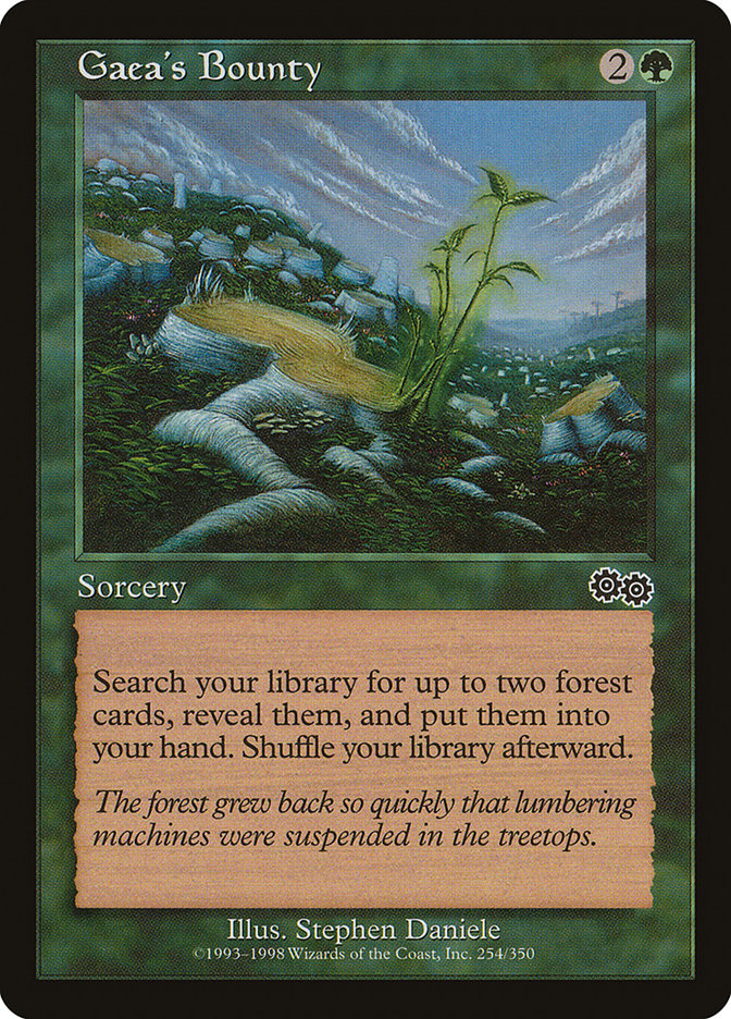 Gaea's Bounty [Urza's Saga] Magic: The Gathering