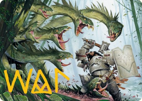 Lair of the Hydra Art Card (Gold-Stamped Signature) [Dungeons & Dragons: Adventures in the Forgotten Realms Art Series] Magic: The Gathering