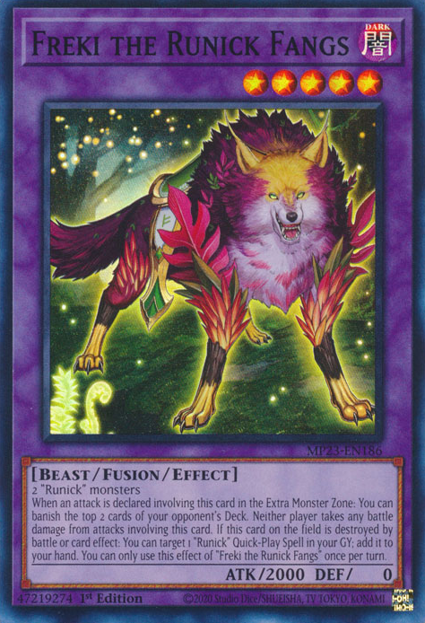 Freki the Runick Fangs [MP23-EN186] Super Rare Yu-Gi-Oh!