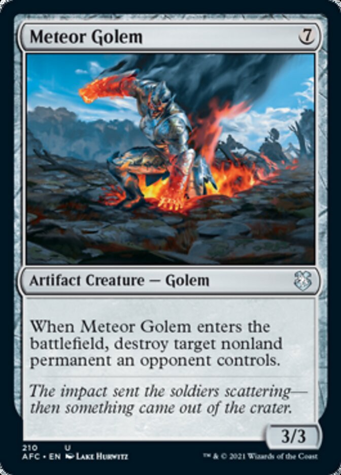 Meteor Golem [Dungeons & Dragons: Adventures in the Forgotten Realms Commander] Magic: The Gathering