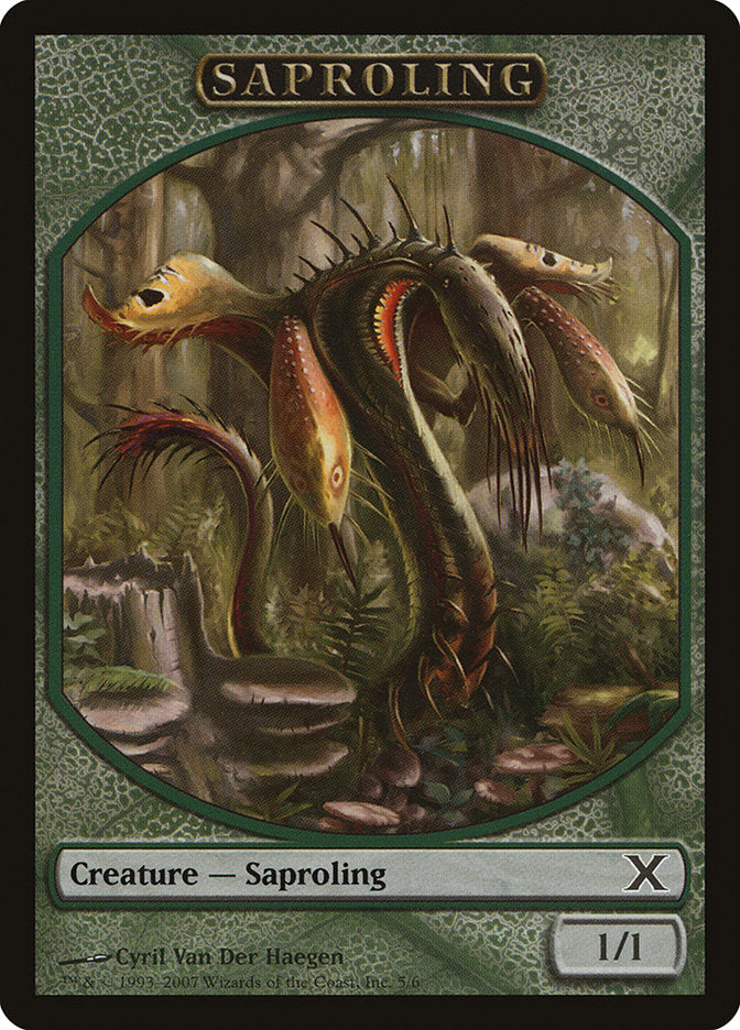 Saproling Token [Tenth Edition Tokens] Magic: The Gathering
