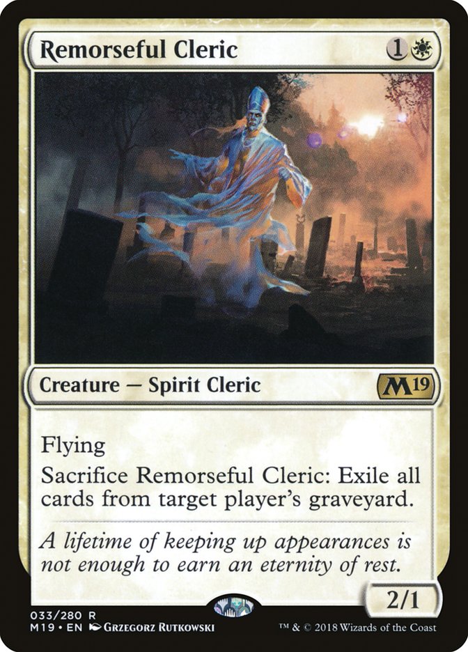 Remorseful Cleric [Core Set 2019] Magic: The Gathering