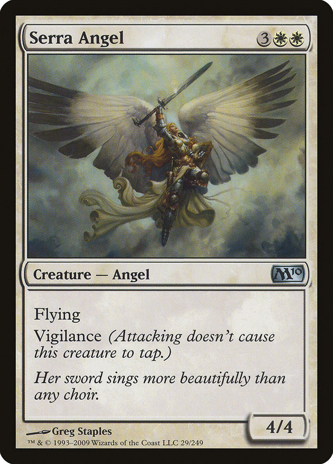 Serra Angel [Magic 2010] Magic: The Gathering