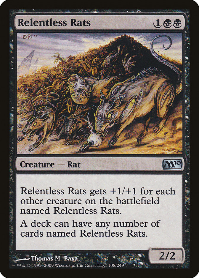Relentless Rats [Magic 2010] Magic: The Gathering