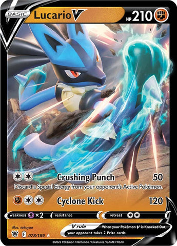 Lucario V (078/189) [Sword & Shield: Astral Radiance] Pokémon