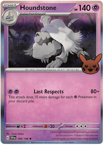 Houndstone (106/198) [Trick or Trade 2023] Pokémon